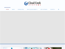 Tablet Screenshot of cloudcreek.com